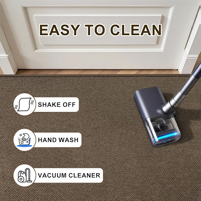 Ultra Thin Door Mat Indoor Entrance 36"x59", Low-Profile Indoor Door Mat