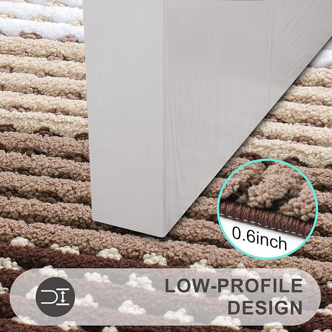 Kitinjoy Indoor Outdoor Door Mat, 59x20 Non-Slip Absorbent Dirt Trapper