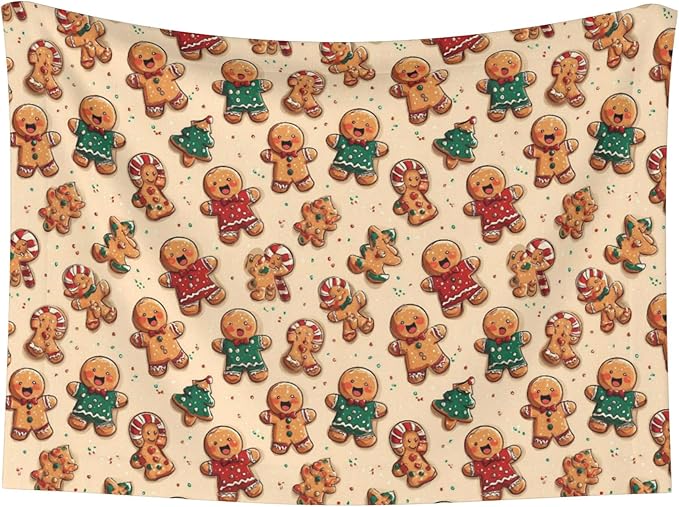 Waterproof Dog Blanket Soft Pet Blanket for Puppy Cat, Fleece Cat Throw Blankets for Furniture Bed Couch Sofa Reversible - Christmas Gingerbread 5