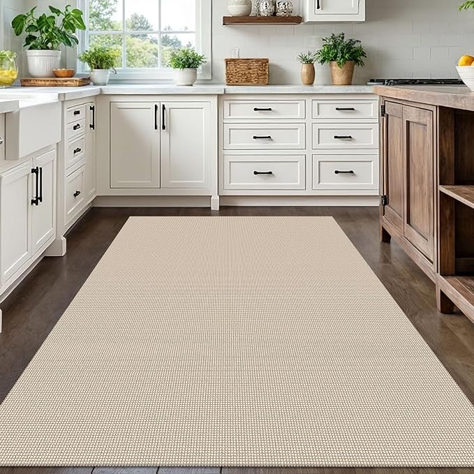 IOHOUZE Washable Area Rug 5x7 Non Slip Rubber Backed Rugs