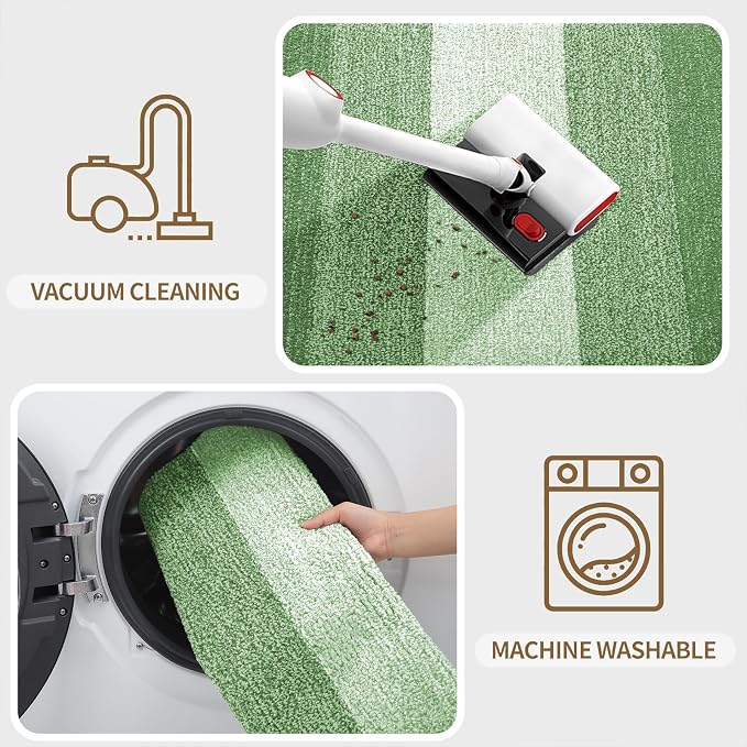 Kitinjoy Indoor Outdoor Door Mat, 44x24 Non-Slip Absorbent Dirt Trapper