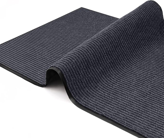 Commercial Door Mat 3'x6' Grey, Heavy Duty Industrial Floor Mat