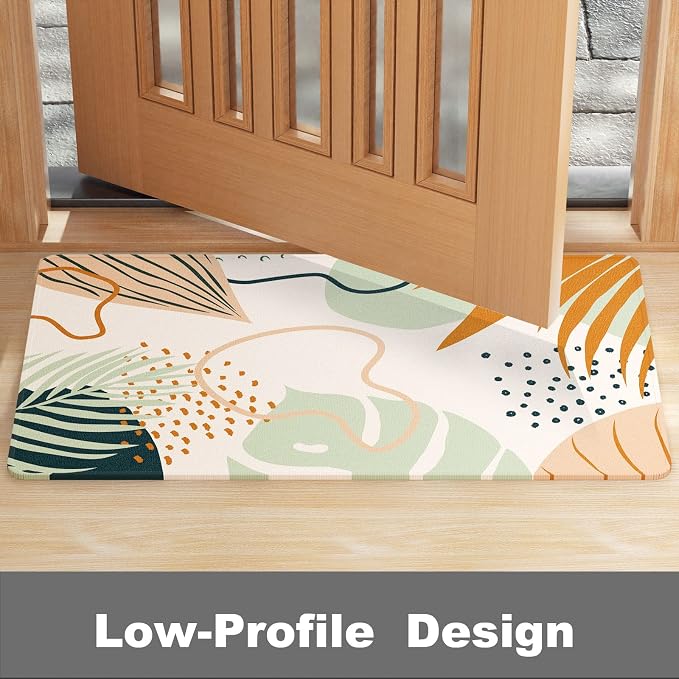 Rnivvi Front Door Mat, Heavy Duty Low Profile Anti-Slip Entryway Rug