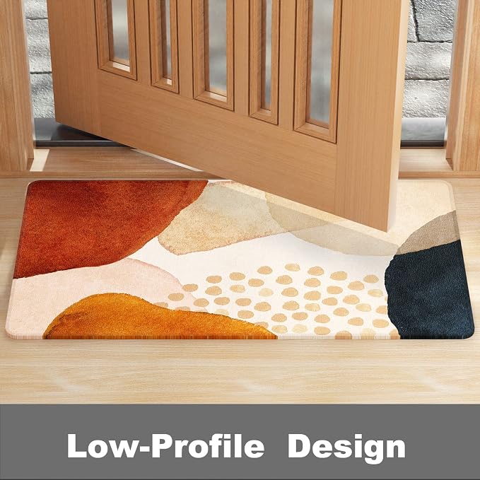 Rnivvi Front Door Mat, Heavy Duty Low Profile Anti-Slip Entryway Rug