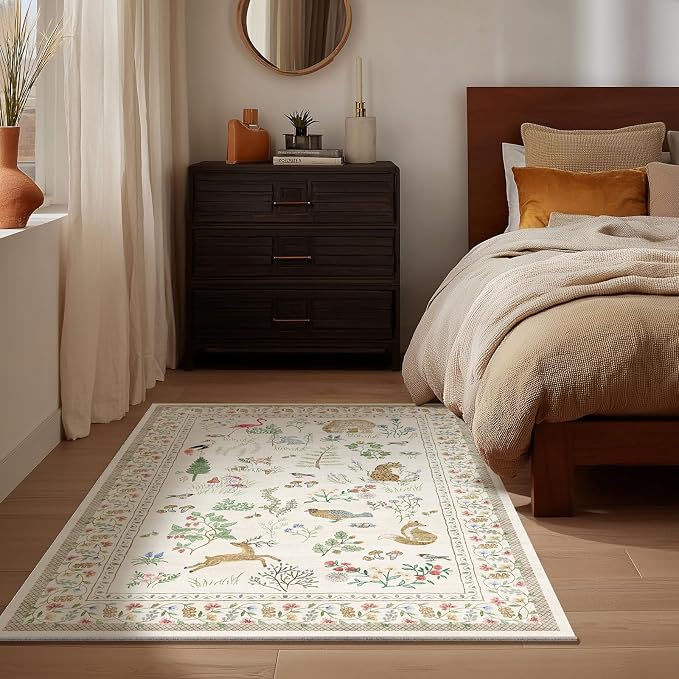 Machine Washable Throw Rugs for Entryway: Door Mat Indoor Entrance 2x3 Rug