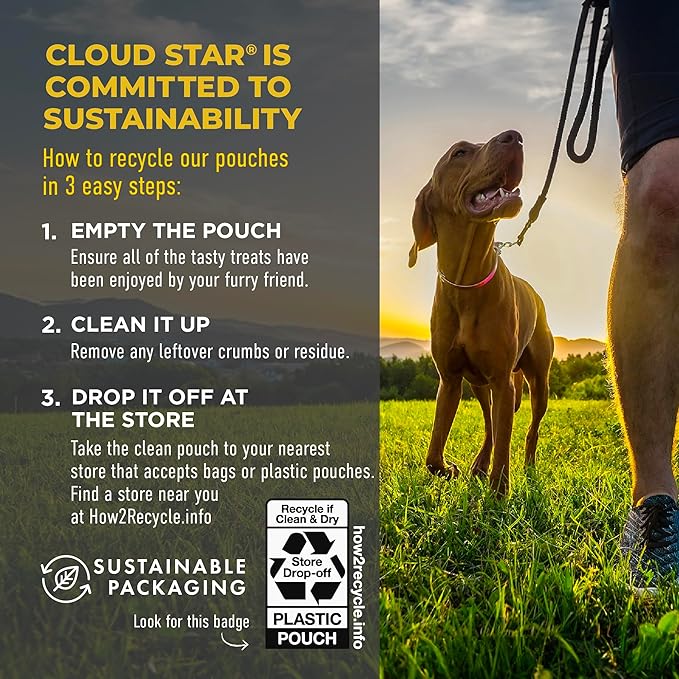 Cloud Star Wag More Bark Less Sliders Dog Treats, BBQ Chicken, 8 oz. Bag