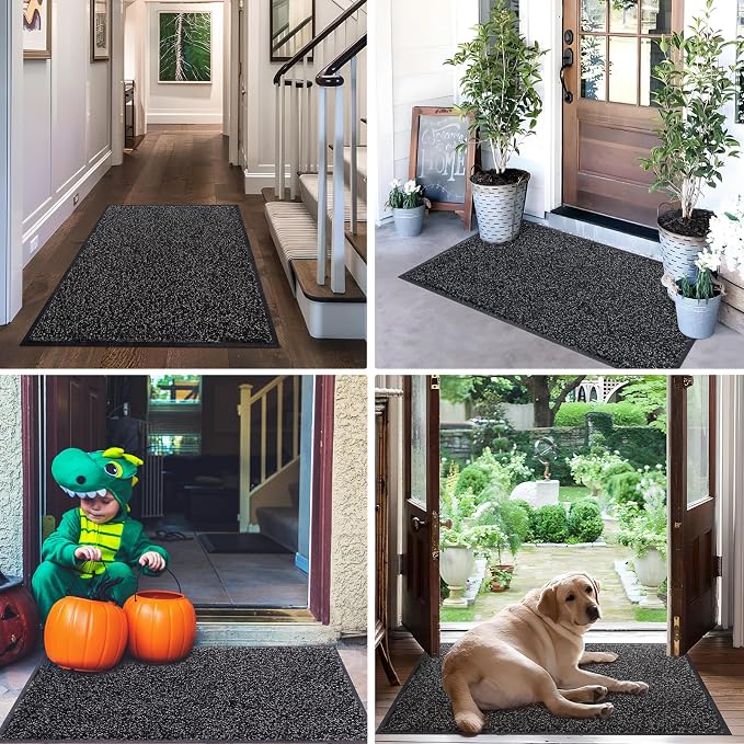Mibao Front Door Mat Indoor Entrance, Welcome Mat