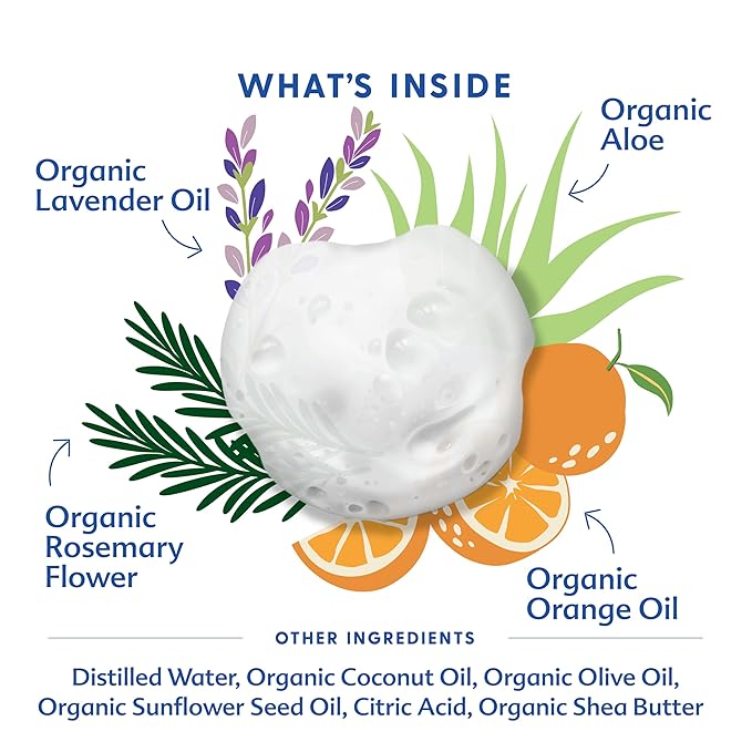Motherlove Baby & All Soap (7.1 oz) Gentle Foaming All-Purpose Castile Soap Made with Organic Ingredients – Relaxing Lavendar Blossom