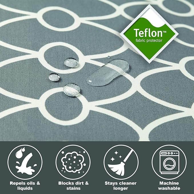 Midwest Homes for PetsQuiet Time Teflon Defender Dog Beds; Pet Beds Designed to Fit Folding Metal Dog Crates, Gray & White Geometric Pattern, 24-Inch