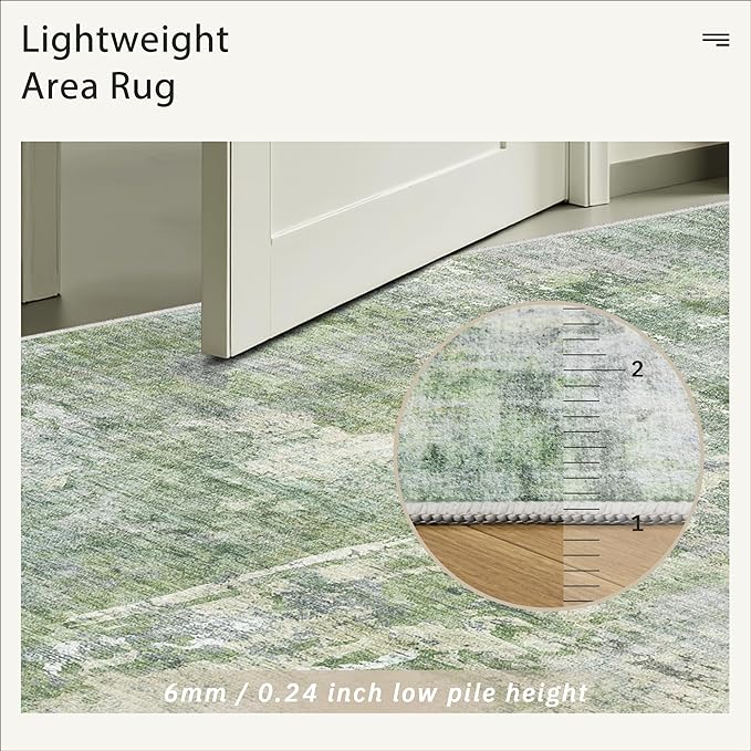 Soalmost Washable Runner Rug