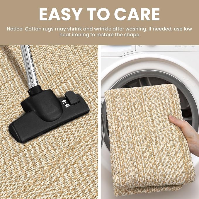 IOHOUZE Washable Runner Rug 2x8 Non Slip Rubber Backed Hallway Runner Entryway