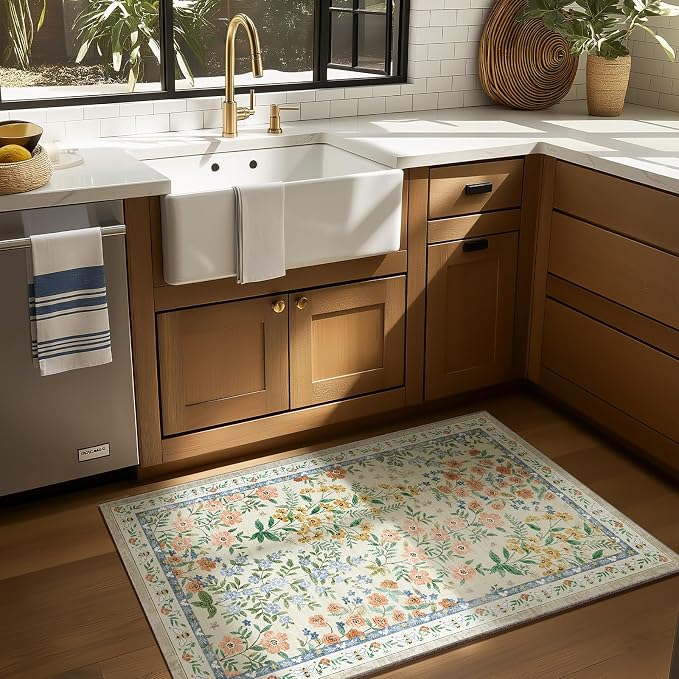 Machine Washable Area Rugs for Entryway: Door Mat Indoor Entrance 2x3 Small