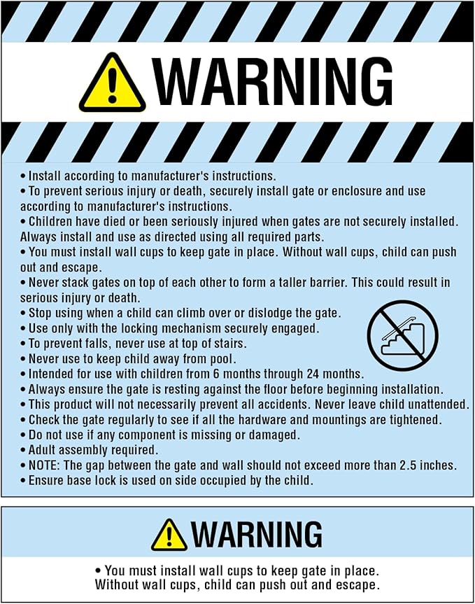 Regalo Safety 30-35” Extra Wide Baby Gate for Doorways & Bottom of Stairs, Pressure Mounted Walk-Through Gate for Babies, Toddlers & Pets, Bronze
