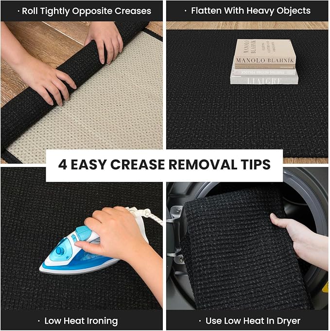 IOHOUZE Washable Exrea Long Hallway Runner Rug 3x14 Non Slip Rubber Backed