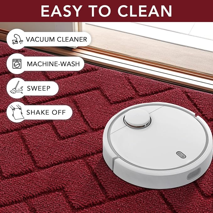 hicorfe Front Door Mat Outside Entrance, Stain and Fade Resistant, Non Slip
