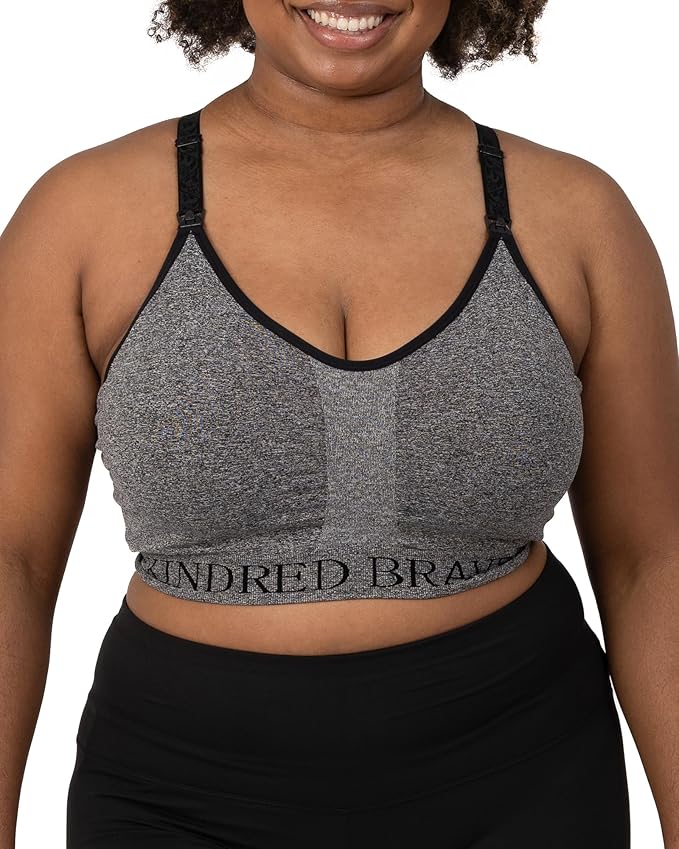 Kindred Bravely Sublime Nursing Sports Bras for Breastfeeding, Soft & Stretchy Maternity Bra