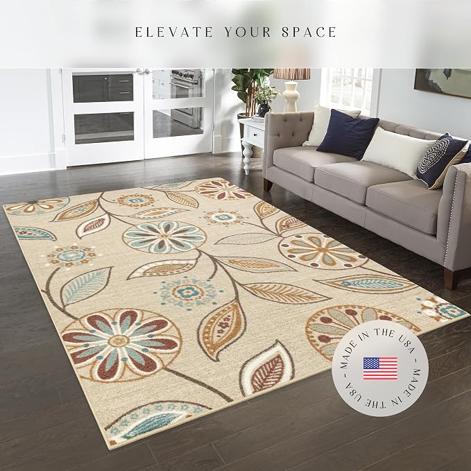 Maples Rugs Reggie Floral Area Rug