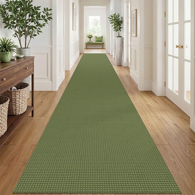 IOHOUZE Washable Exrea Long Hallway Runner Rug 3x20 Non Slip Rubber Backed