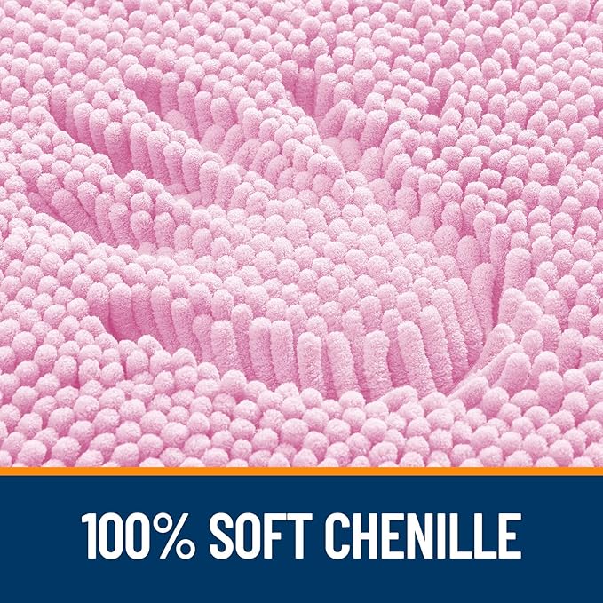 OLANLY Large Bathroom Rugs 40x24, Extra Soft Absorbent Chenille Bath Rugs