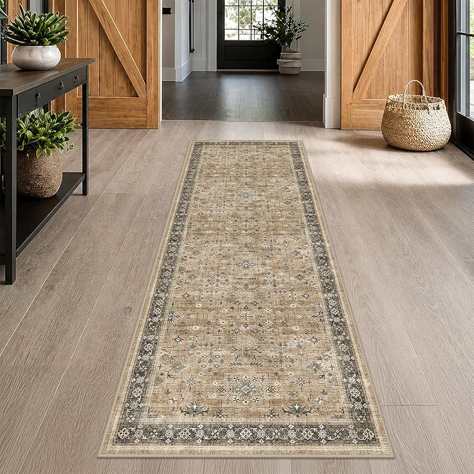 Hazo Haus Soft Taupe 2x7 Runner Rug