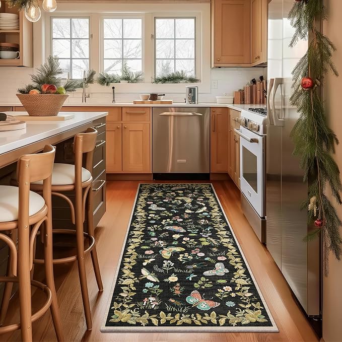 Washable Runners for Hallways Kitchen Rugs: 2'6"x8' Runner Rug Stain Resistant