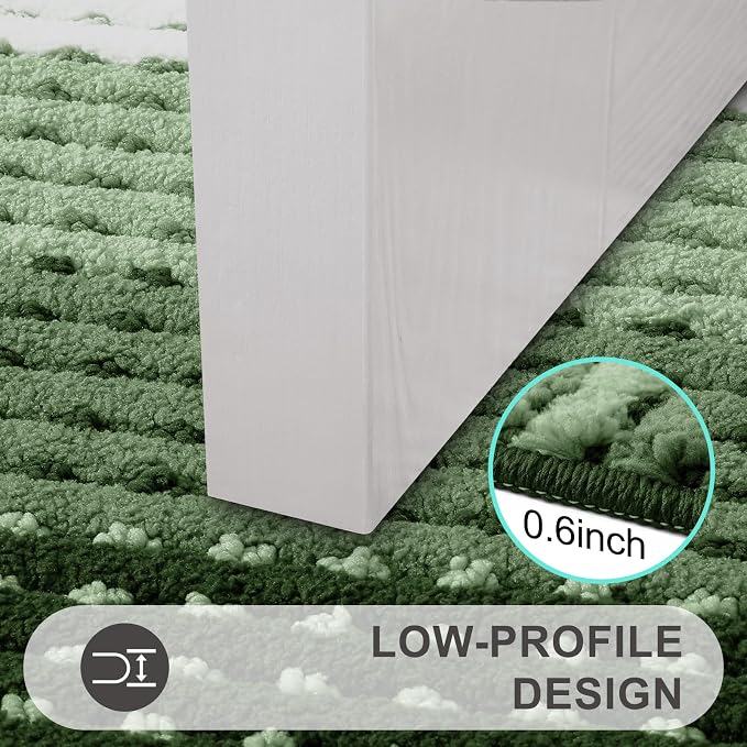 Kitinjoy Indoor Outdoor Door Mat, 59x24 Non-Slip Absorbent Dirt Trapper