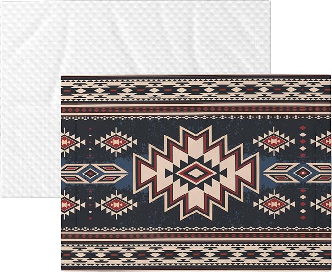 Western Blanket for Dog Cat - Tribal Throw Blanket 30x20 Ethnic Pet Blanket for Couch Sofa Bed