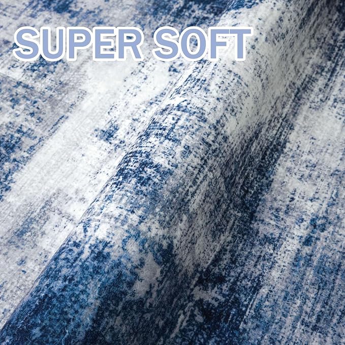 IOHOUZE Abstract Runner Rug 3x6 Ft Washable Runners