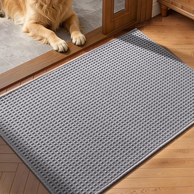 YIHOUSE Indoor Door Mat 24" x 36", Non-Slip Washable Entryway Mat, Dirt Trapper