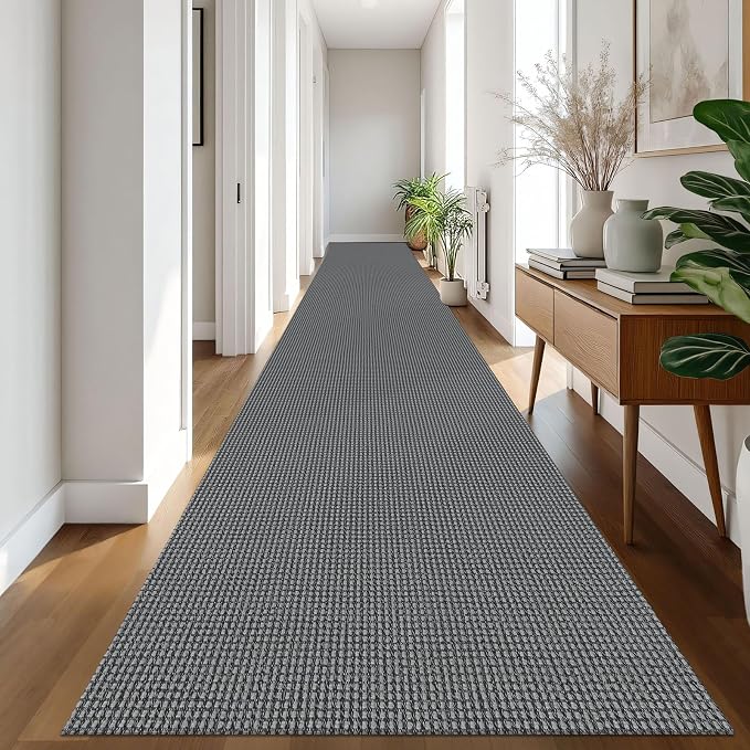 IOHOUZE Washable Exrea Long Hallway Runner Rug 3x20 Non Slip Rubber Backed