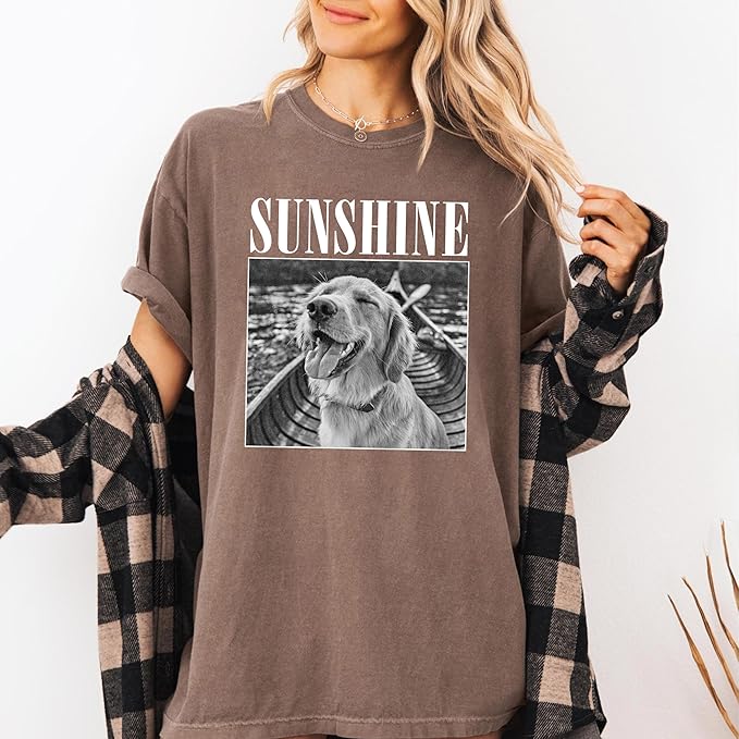 Nazenti Custom Photo Shirt, Personalized Tshirt for Mom, Dad, Grandma, Pet Lovers Gifts, Mama Gift for Women, Christmas Shirt