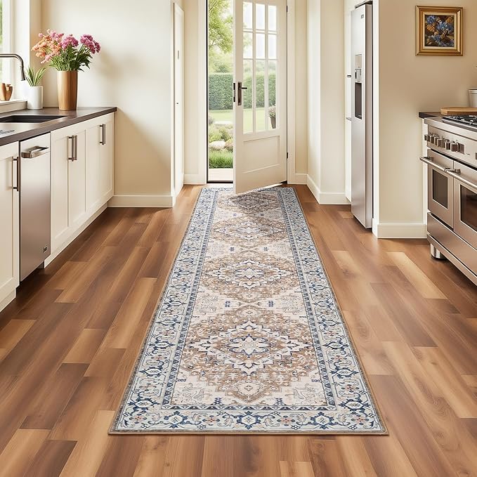 Lofus 2x8 Hallway Washable Runner Rug, Vintage Kitchen Runners Non Slip