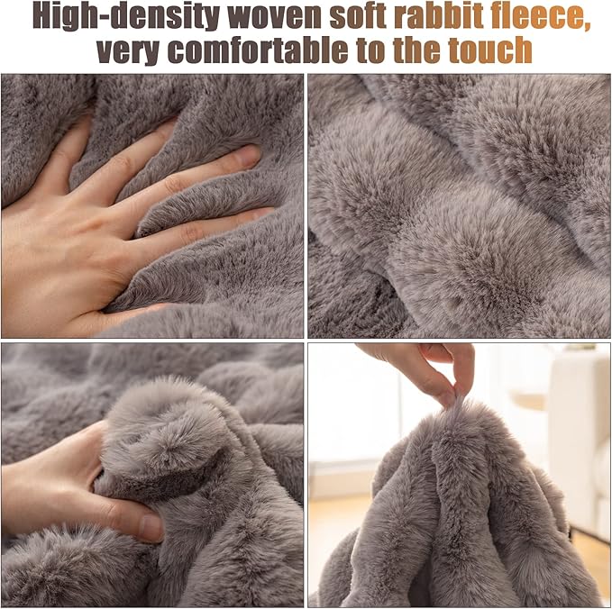 Couch Covers For Dogs,Funny Fuzzy Pet Couch Cover,Plush Solid Colour Non-Slip Couch Cover,Big Dog Bed Blanket, Washable Soft Plush Throw Protector For Bed Couch Car Sofa (35.43x70.87in, Dark Grey)