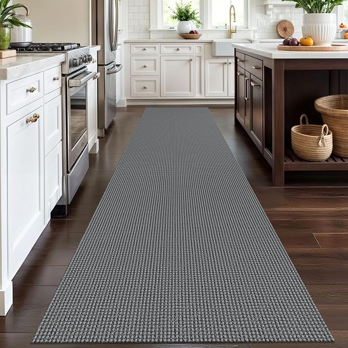 IOHOUZE Washable Runner Rug 3x12 Non Slip Rubber Backed Extra Long Hallway