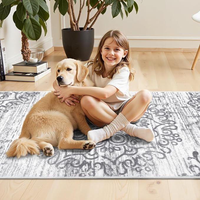 HEBE Washable Area Rug