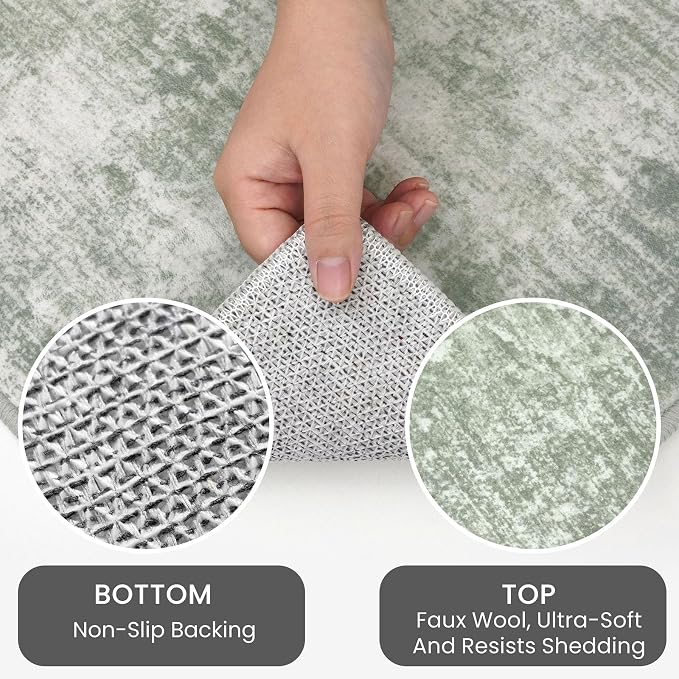 IOHOUZE Abstract Runner Rug 2x4 Ft Entryway Rugs Washable Door Mat Indoor