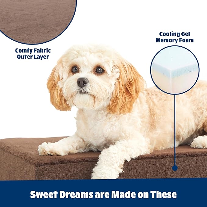 Barkbox Orthopedic Dog Bed | Comfortable Memory Foam Mattress for Joint Relief | Head and Neck Support Waterproof with Non Skid Bottom | Calming Durable Bed with Washable Cover | Small, Espresso