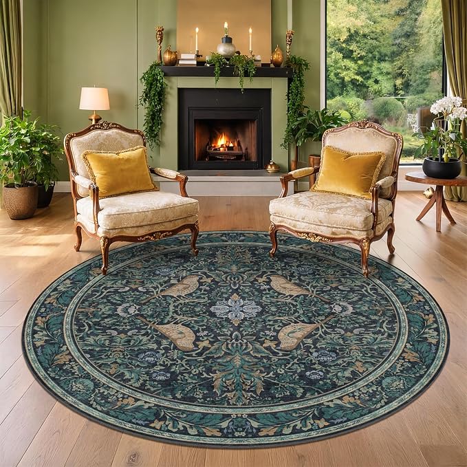 Hazo Haus Large 8ft Area Round Rug