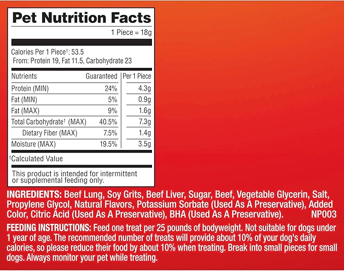 Pup-Peroni Dog Treats, Lean Beef Flavor, 38 Ounce, Made with Real Beef, 90% Fat Free (Pack of 4)