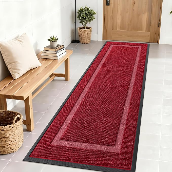 OLANLY Front Door Mat Indoor Outdoor Entrance, Waterproof All-Season,