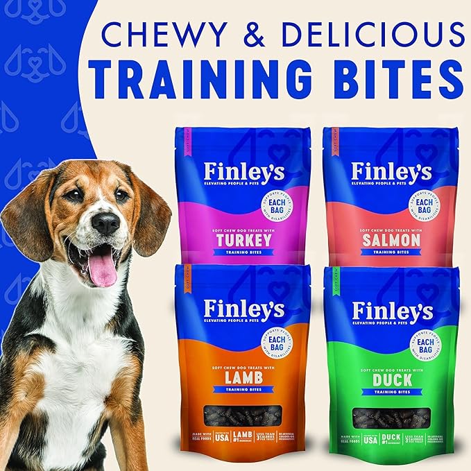 Finley's Training Treats for Puppies, Variety Flavor for All Ages and Sizes, Limited Ingredient, Low Calories, 16oz, 4 Variety Pack