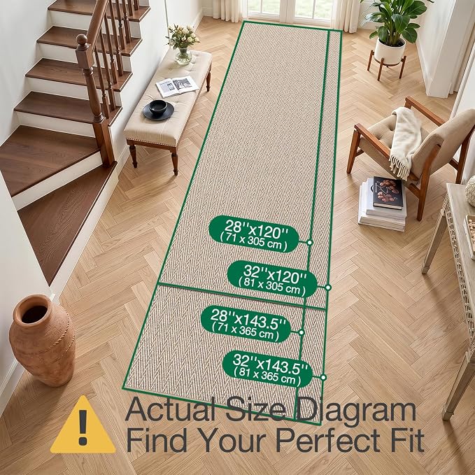 LUMI Ultra Thin Runner Rug for Hallway 2.3'x10', Non-Slip Entryway Rug