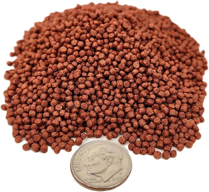 Aquatic Foods Inc. Ultra Intense Color Enhancing with a 10-Day Color Change, 1.5mm - 2mm Floating Pellets for Cichlids, Discus, All Baby and Small Tropical Fish & Pond Fish...1/4-lb Bag