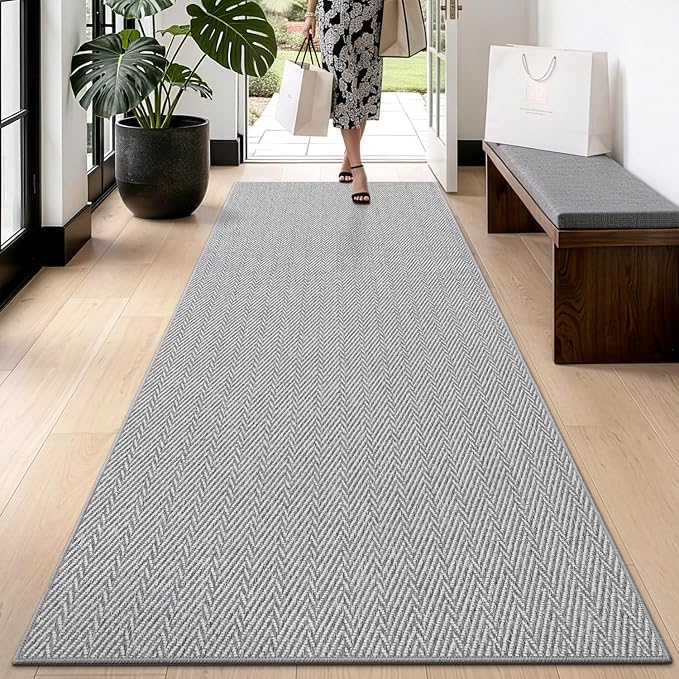 LUMI Ultra Thin Runner Rug for Hallway 2'x6', Non-Slip Entryway Rug