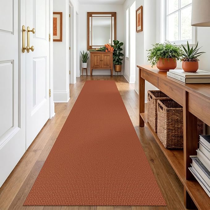 IOHOUZE Washable Runner Rug 2.6x12 Non Slip Rubber Backed Extra Long Hallway