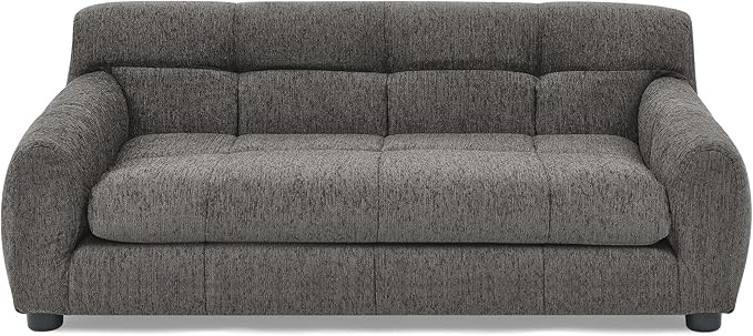 Soft and Comfortable Dog Couch Bed,Elevated Large Dog Sofa with Backrest and Armrestsmodern Rectangular pet Sofas,pet Furniture. Dry Cleanable Fabric Furniture for Medium and Large Dogs (Gray)