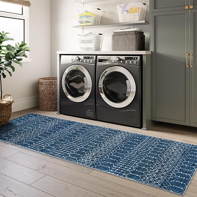 Lahome Moroccan Washable Kitchen Runner 2x8 Carpet Runners