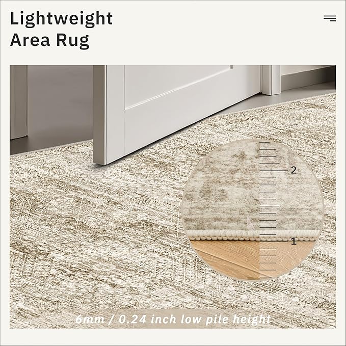 Soalmost Runner Rug 3x10 Washable Non-Slip Hallway Runner Rugs
