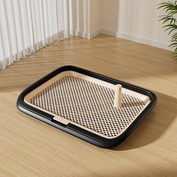 Dog Potty Tray, 23.6"x17.68" Indoor Pet Pee Pad Holder,Puppy Training Holder,Bathroom Dog Litter Box, Pet Toilet for Small and Medium Dogs,Housebreaking Supplies, Pet Products (Green)