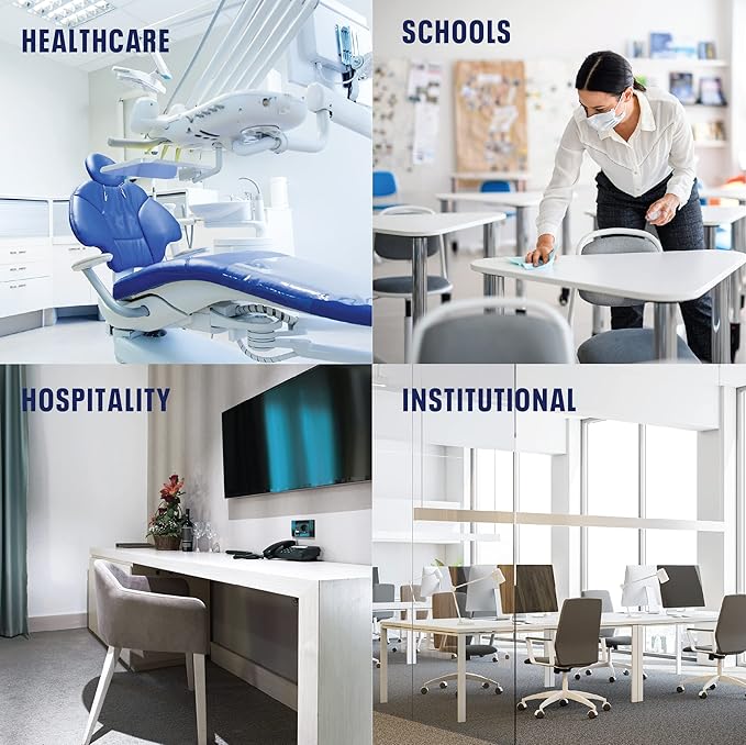 Bioesque Botanical Disinfectant Solution, Heavy Duty Broad-Spectrum Disinfectant, Kills 99.9% of Bacteria, Viruses*, Fungi, & Molds, 1 Gallon (Pack of 4)